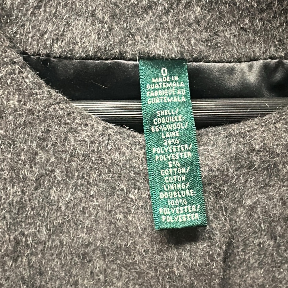 Ralph Lauren Charcoal Wool Coat - Picture 4 of 7